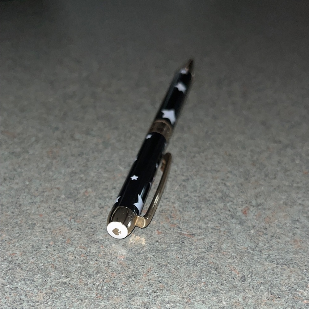 Kate Spade Black and White Star Pen